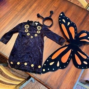Pottery Barn Kids Monarch Butterfly costume. Size 2T/3T